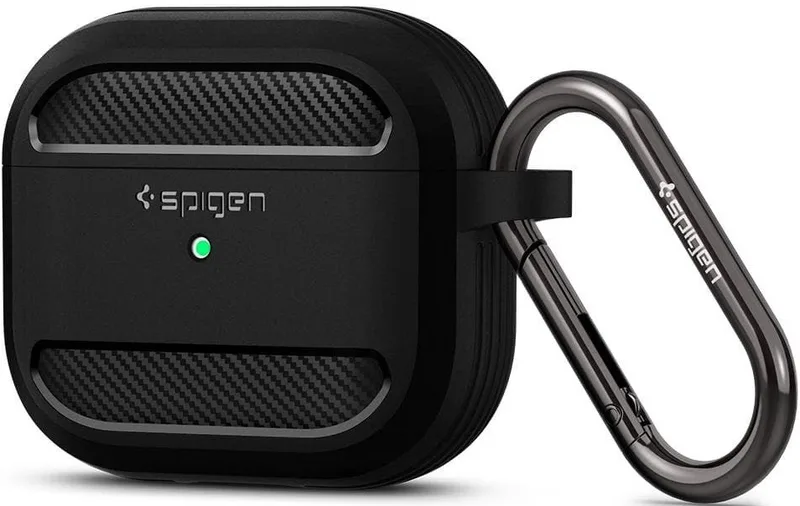 Spigen Rugged Armor Θήκη Apple AirPods 3rd Gen - Matte Black (ASD01978)