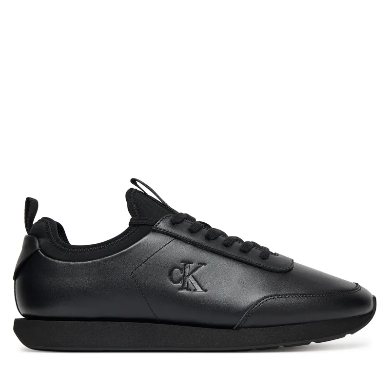 Αθλητικά Calvin Klein Retro Runner Sock Laceup Lth YM0YM01362 Μαύρο