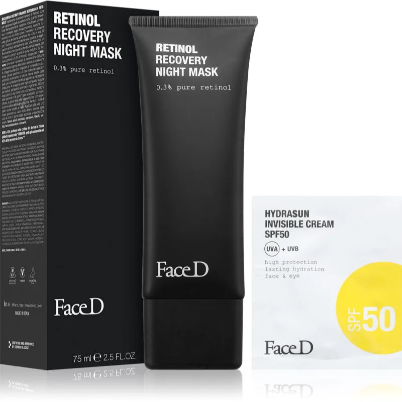 Face D Retinol Recovery Night Mask αναγεννητική μάσκα νύχτας με ρετινόλη 75 ml