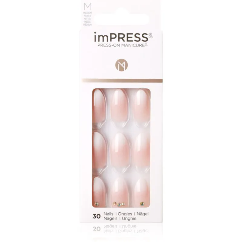 KISS imPRESS Medium Ψεύτικα νύχια αυτοκόλλητα Awestruck 30 τμχ