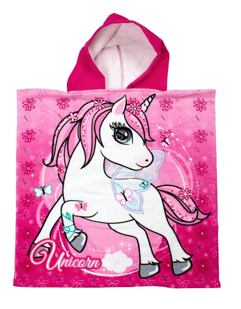 Πόντσο Θαλάσσης Quick Dry Unicorn 24 50X100 Ροζ 100% Microfiber Ροζ