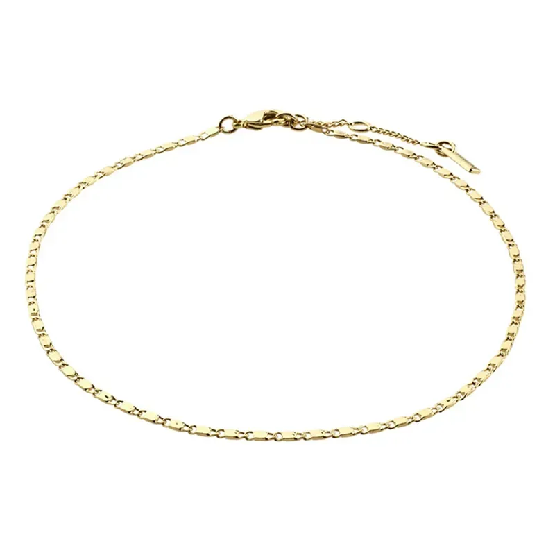 Επίχρυση αλυσίδα ποδιού Pilgrim Flat Link 632132008 632132008 Ορείχαλκος