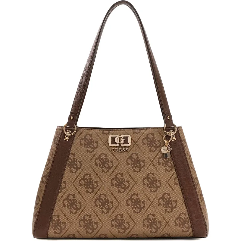 Guess μπεζ latte τσάντα ώμου Karnilla Girlfriend