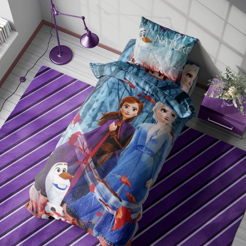 Σετ Παιδικά Σεντόνια Μονά 4 Τεμαχίων Disney Dimcol Frozen II 884 160x240
