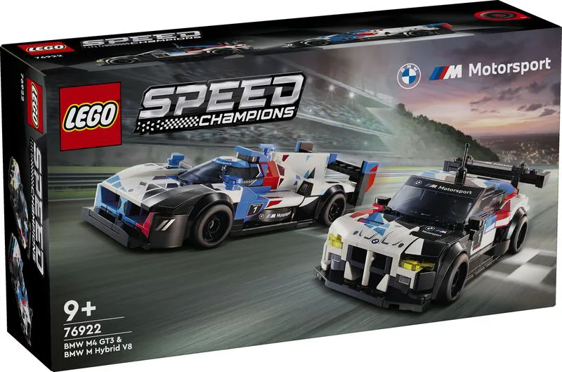 LEGO® Speed Champions BWM M4 GT3 & BMW M Hybrid V8 Race Cars (76922)