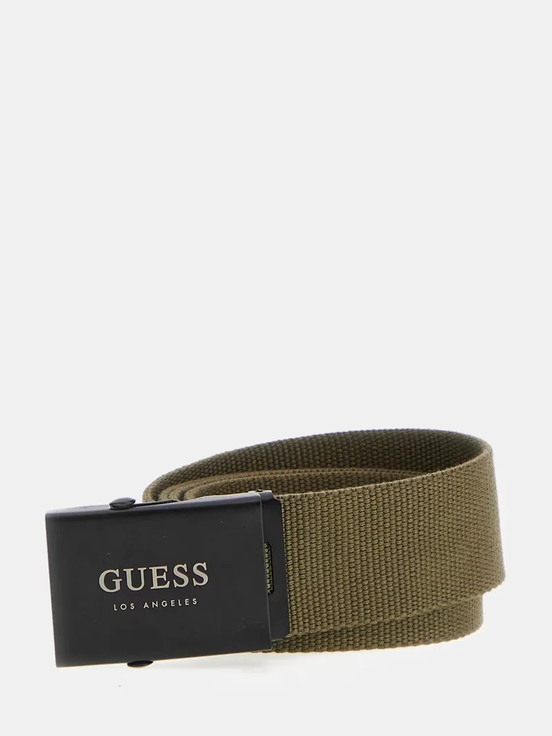 Guess Ανδρική Ζώνη Ιμάντας Split BMSPAMP5135-MIL Χακί