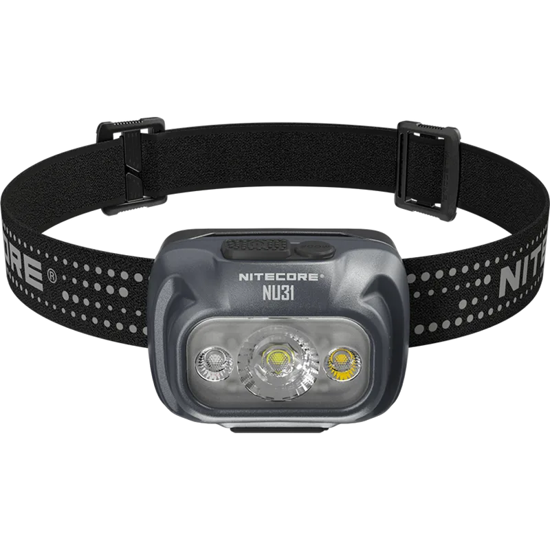 Φακός Nitecore NU31 Headlamp Κεφαλής LED Αδιάβροχος Επαναφορτιζόμενος 550 Lumens Μπαταρία 1.800 mAh - Slate Grey (6952506407736)