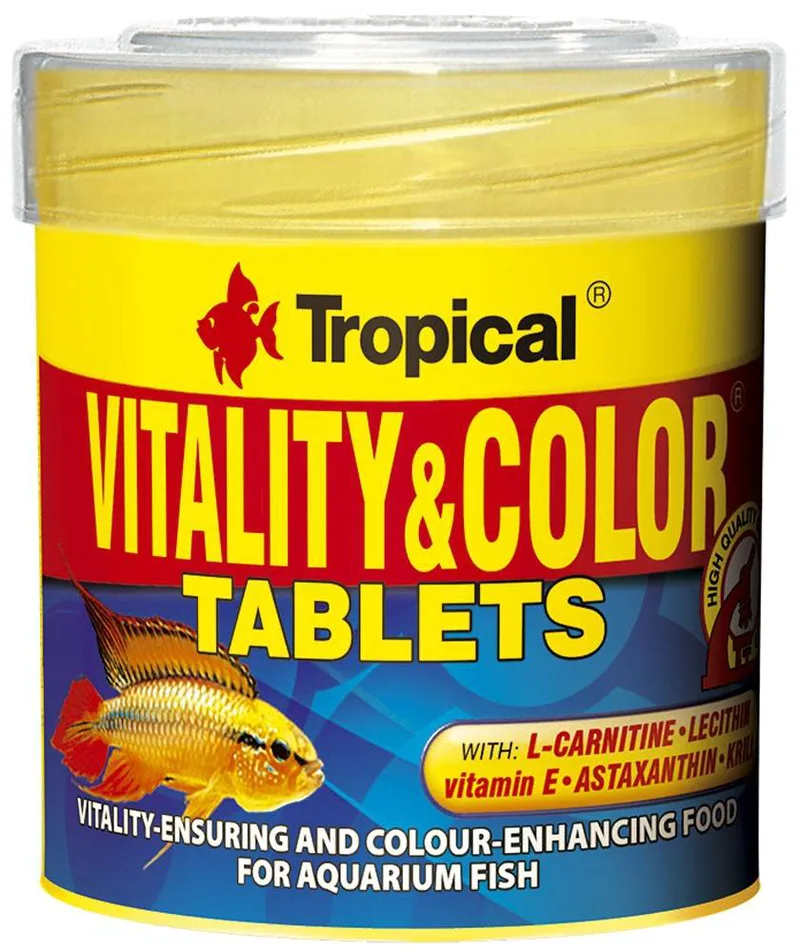 ΤΡΟΦΗ ΨΑΡΙΩΝ TROPICAL VITALITY - COLOUR TABLETS 36GR
