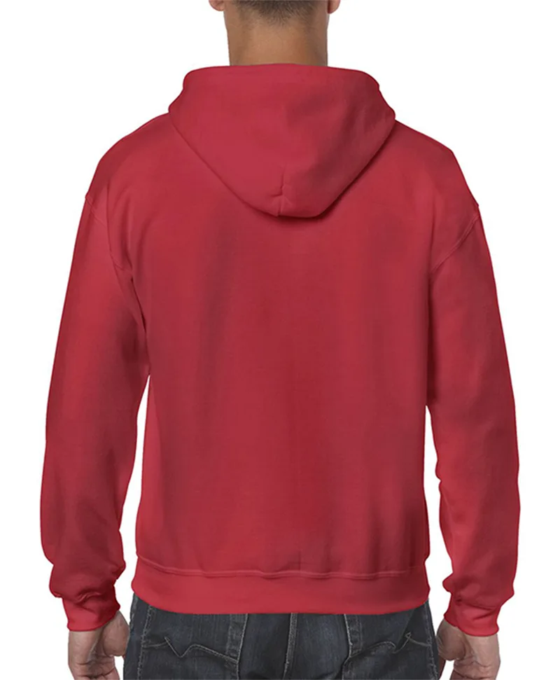 Heavyweight Full Zip Hooded Sweat Gildan 18600 Red