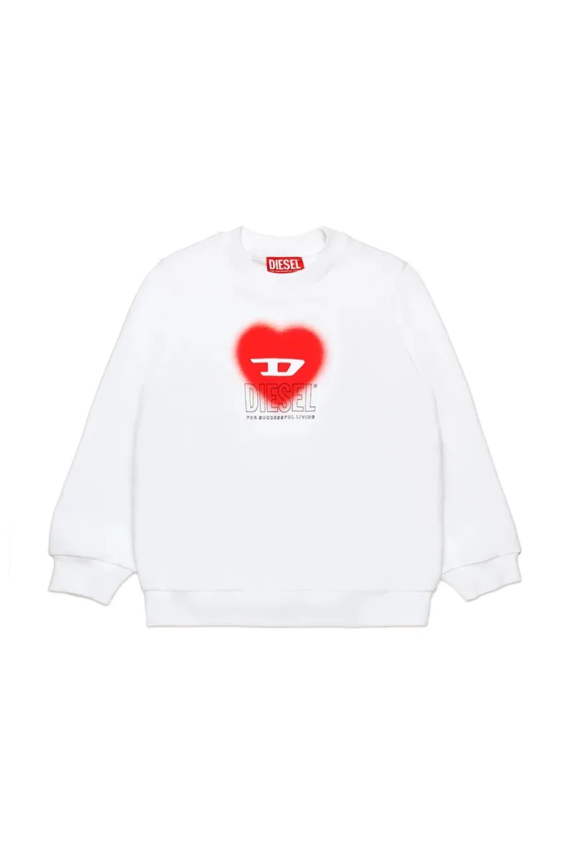 Παιδική βαμβακερή μπλούζα Diesel SCACUORE SWEAT-SHIRT