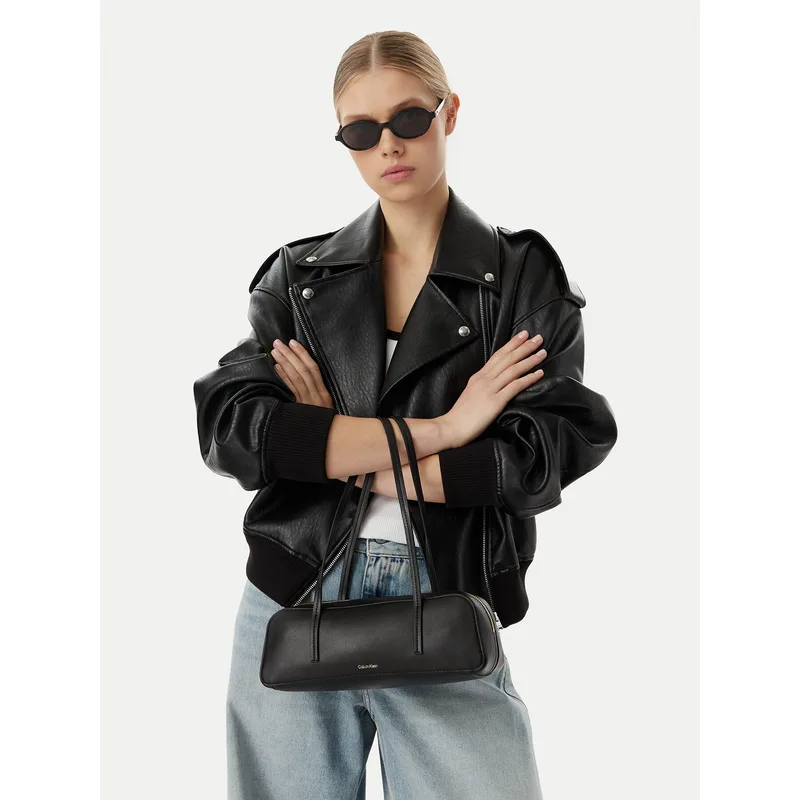 Τσάντα Calvin Klein Foil Logo Bauletto LV04F3636G Μαύρο