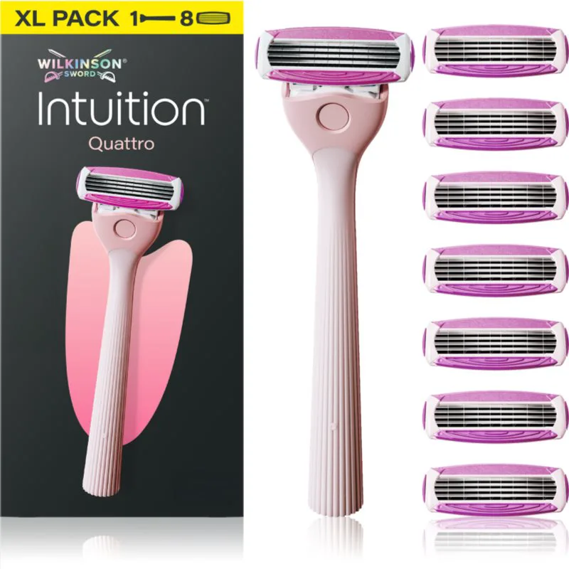 Wilkinson Sword Intuition Quattro ξυριστική μηχανή + ανταλλακτικές λεπίδες 8 τεμ.