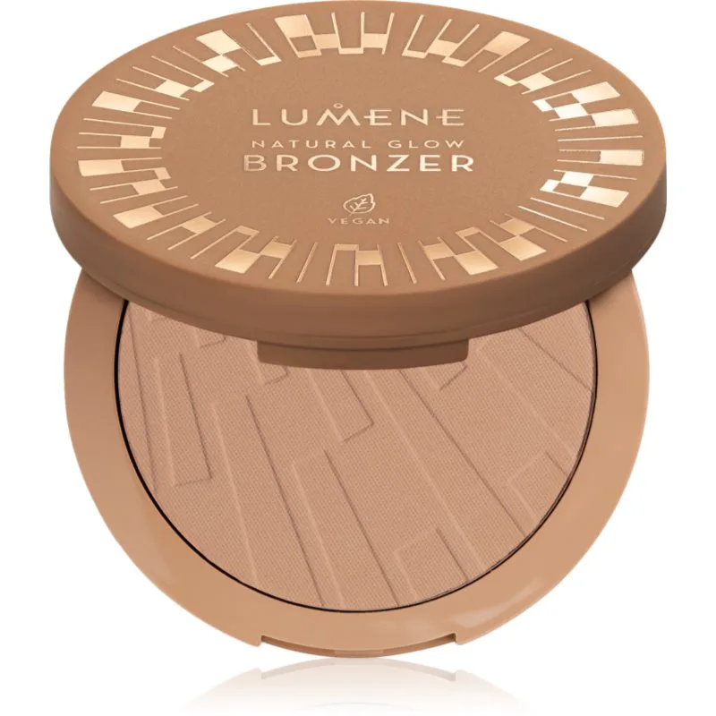 Lumene Natural Glow συμπαγής πούδρα μπρονζερ απόχρωση 1 Arctic Summer 10 γρ