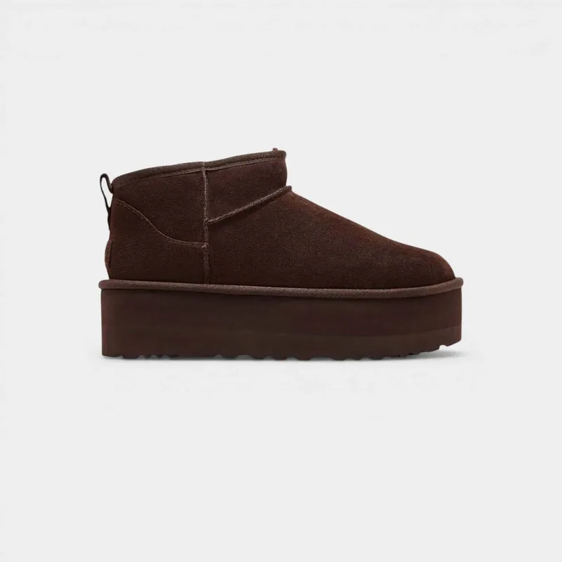 Μπότες με τακούνι UGG Classic Ultra Mini Platform Boot Burnt Cedar (Women's)