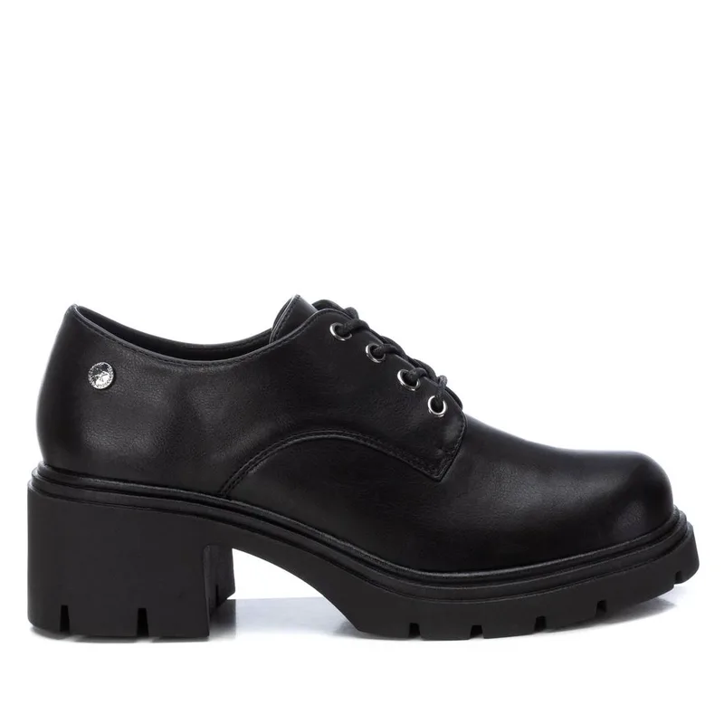 Γυναικεία Xti Γυναικεία Oxfords με Τακούνι 143104 Vegan ΜΑΥΡΟ