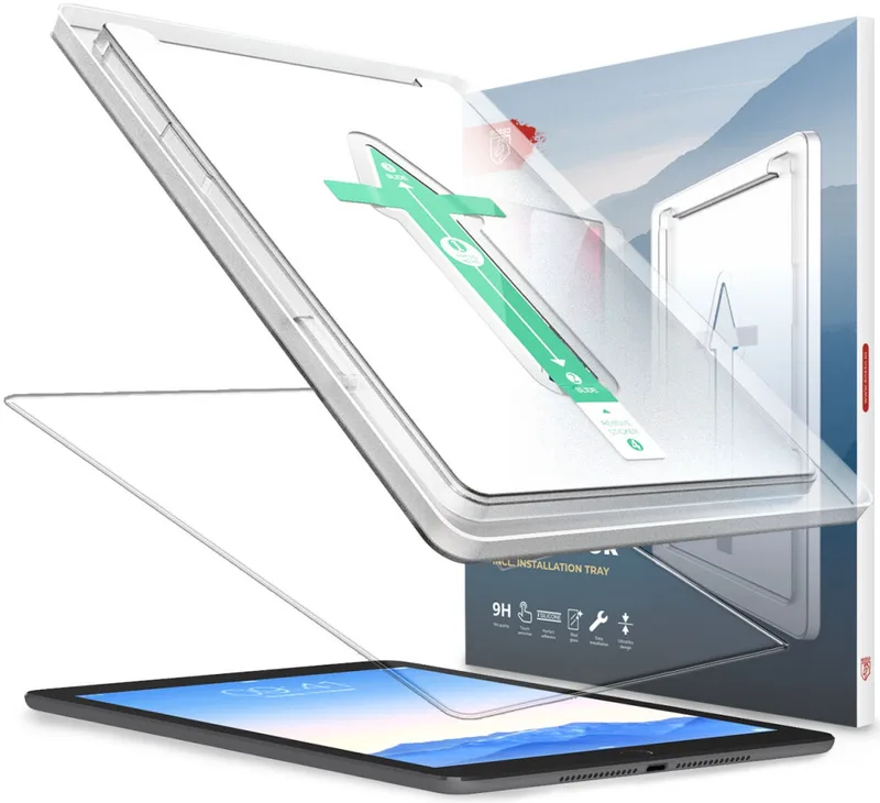 Κόκκινο Tempered Glass - Αντιχαρακτικό Προστατευτικό Γυαλί Οθόνης Apple iPad 9.7" 2018 / 2017 / iPad Air / Air 2 2013 / 2014 - Clear (8719246398452)