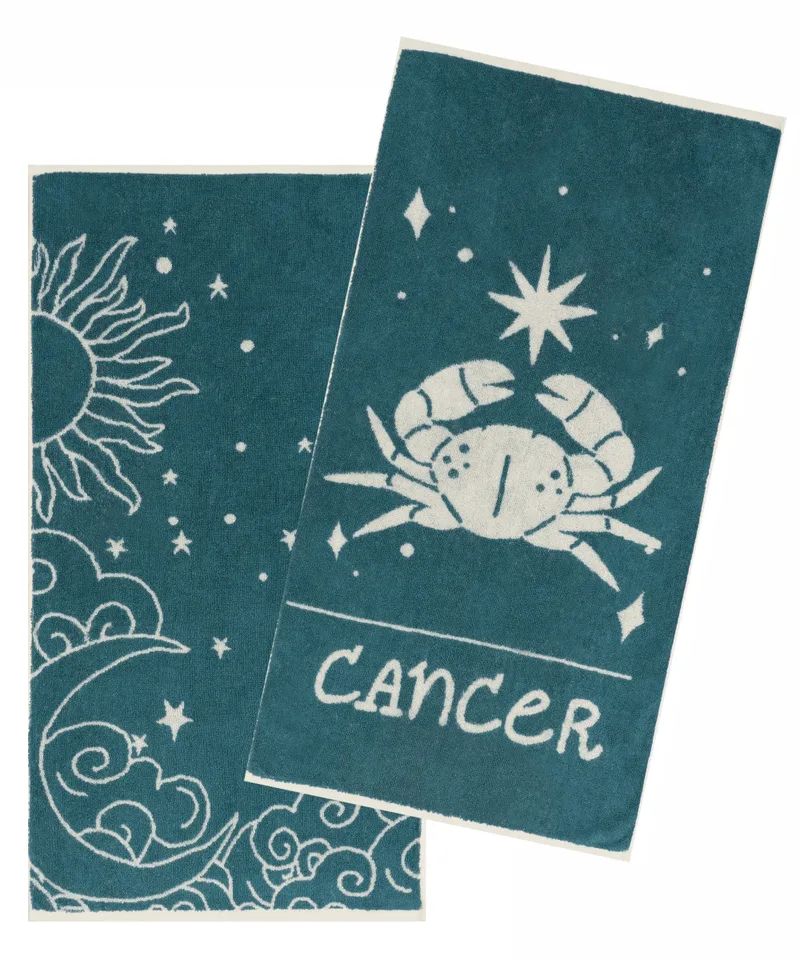 Zodiac-cancer σετ 2 τεμ πετσετεσ προσωπου 50χ90