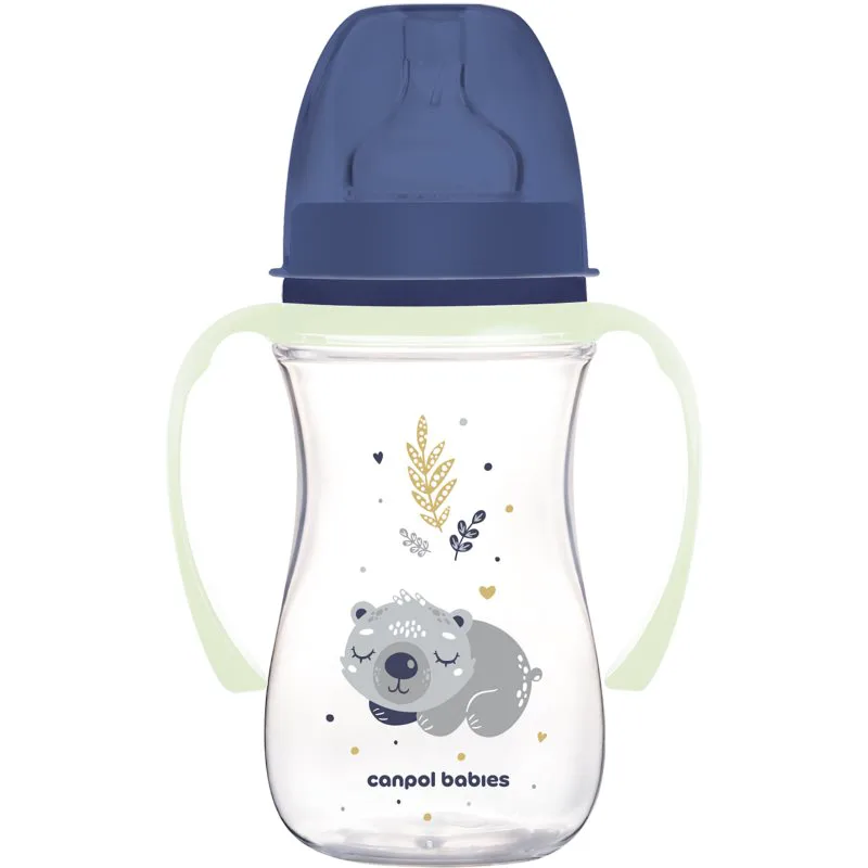 Canpol babies EasyStart Sleepy Koala 240 ml μπιμπερό 3 m+ Blue 240 ml