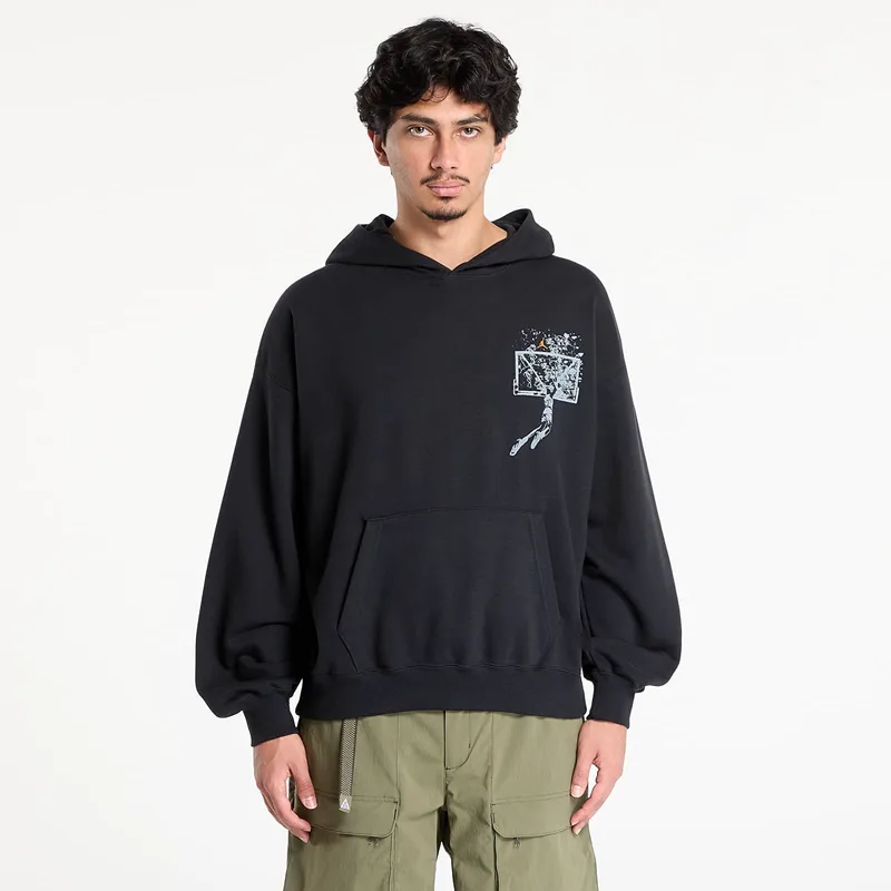 Φούτερ Jordan Brooklyn Men's Oversized Pullover Hoodie Black/ Starfish M