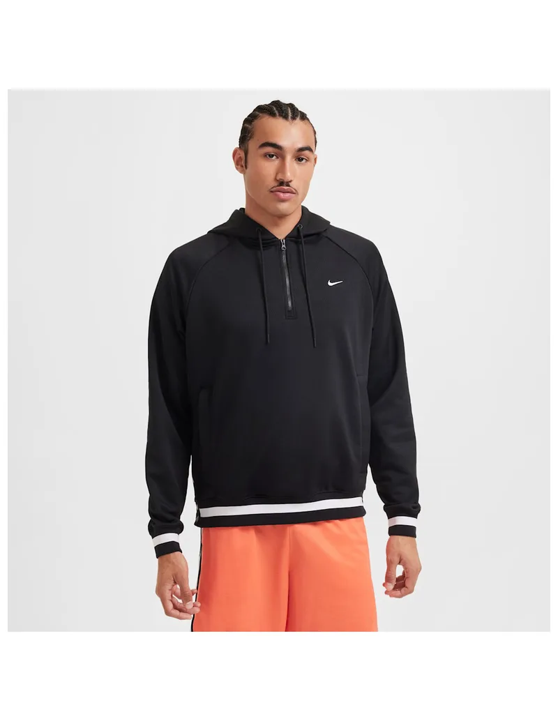 Nike DNA Men's ThermaFIT 14Zip Basketball Hoodie BlackWhite FZ0664010 MBS