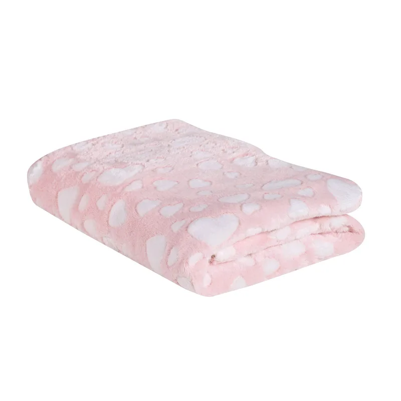 Κουβέρτα Fleece Αγκαλιάς Das Home 4907 Ροζ 75x100
