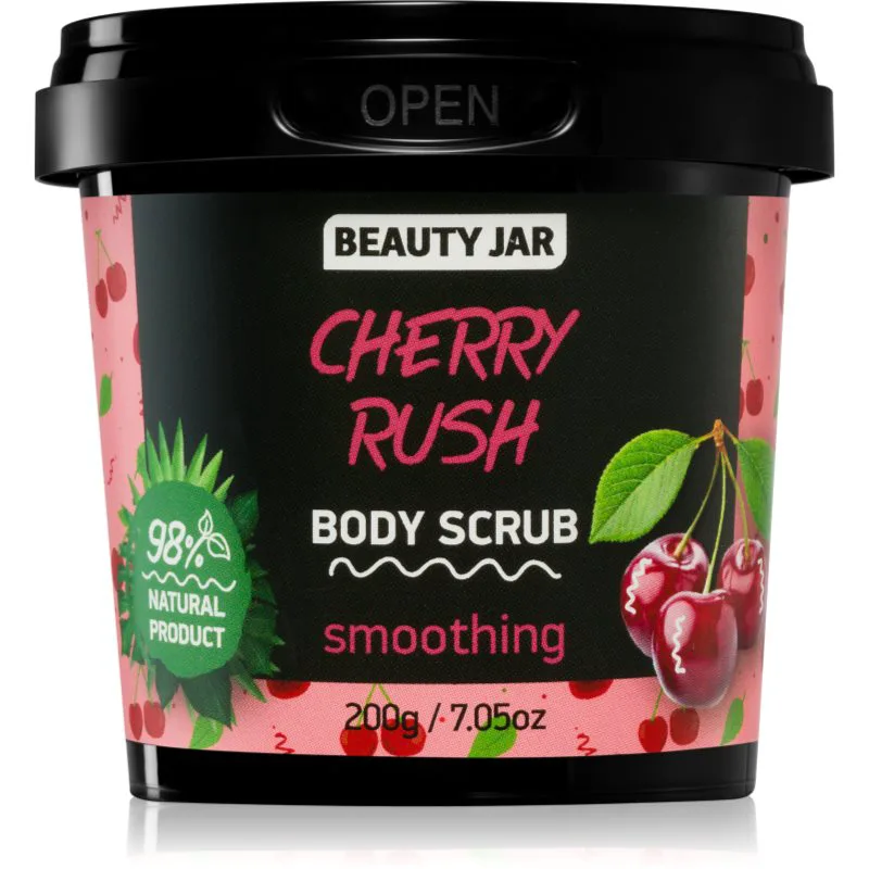 Beauty Jar Cherry Rush απαλυντική απολέπιση για το σώμα 200 γρ