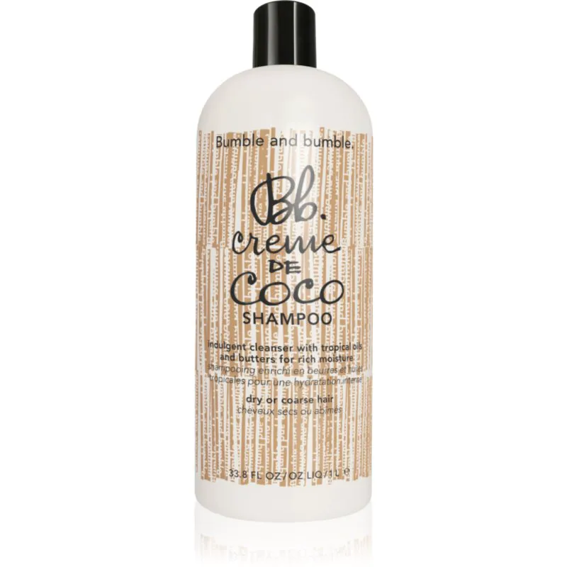 Bumble and bumble Creme De Coco Shampoo ενυδατικό σαμπουάν για δυνατά, χοντρά και ξηρά μαλλιά 1000 ml