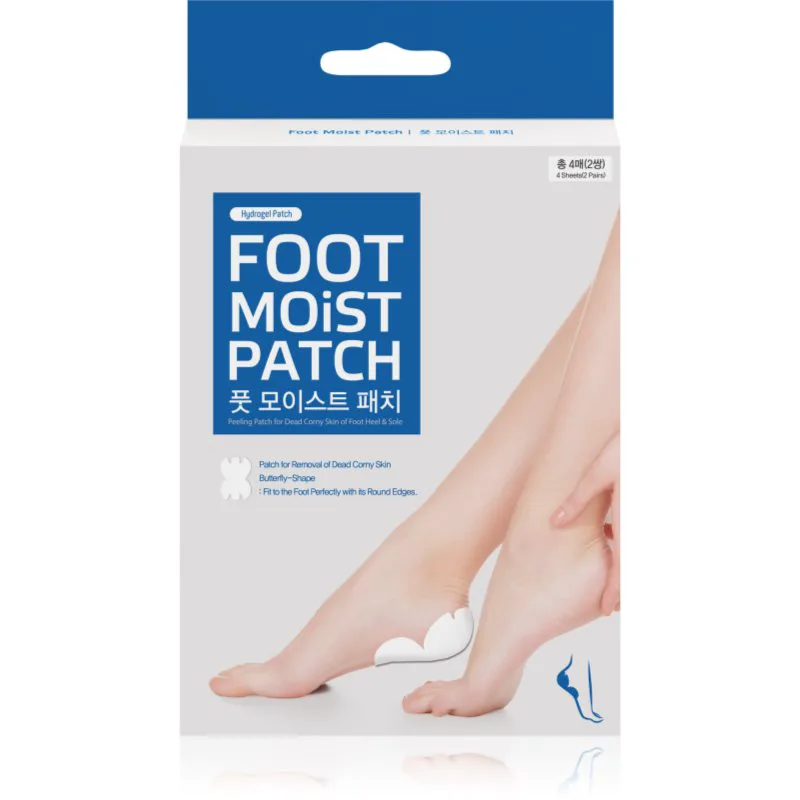 Wooshin Labottach Foot Moist απολεπιστικά επιθέματα υδρογέλης για φτέρνες 2 ζευγάρι