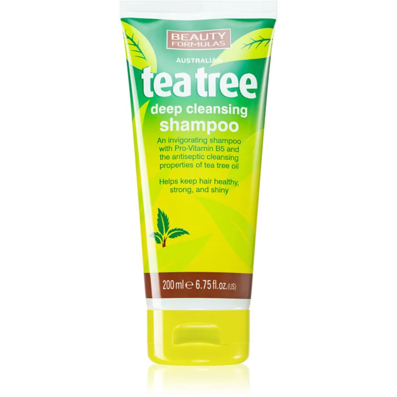 Beauty Formulas Tea Tree σαμπουάν για βαθύ καθαρισμό 200 ml