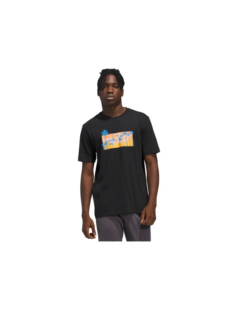 Men's adidas Summer Sunset Graphic Tshirt black KC9243
