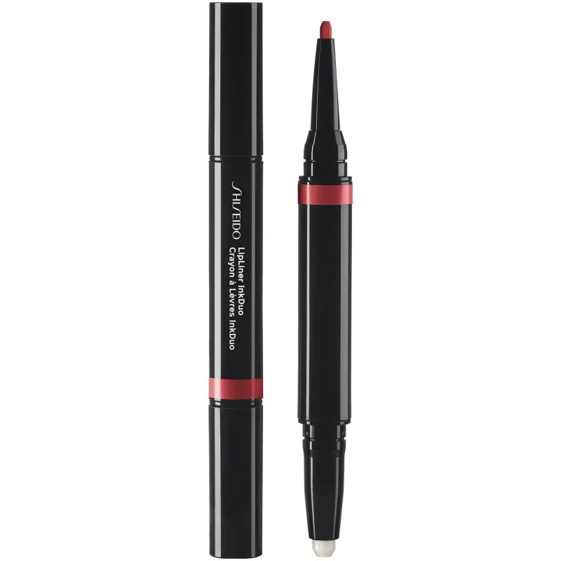 Shiseido LipLiner InkDuo κραγιόν και μολύβι περιγράμματος για τα χείλη με βάλσαμο απόχρωση 09 Scarlet 1.1 γρ