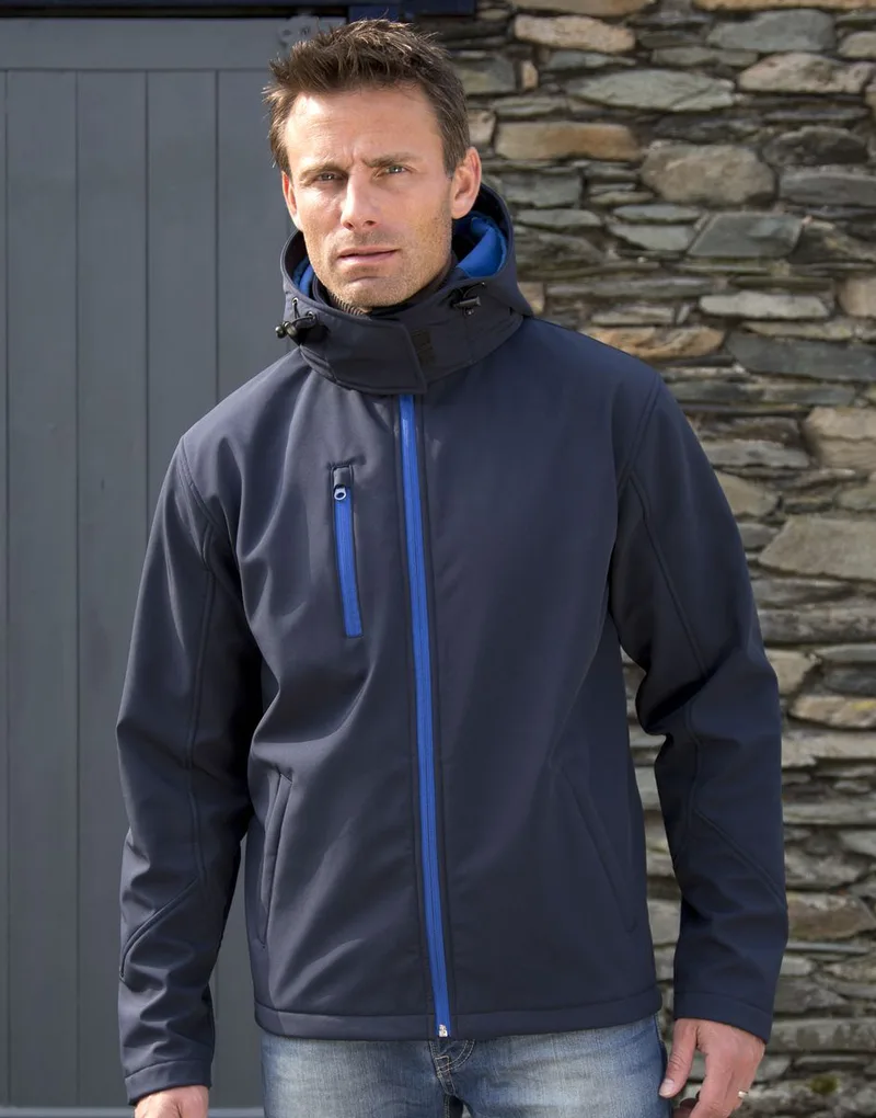 Μπουφάν Softshell με κουκούλα R230M Result TX Performance Navy/Royal
