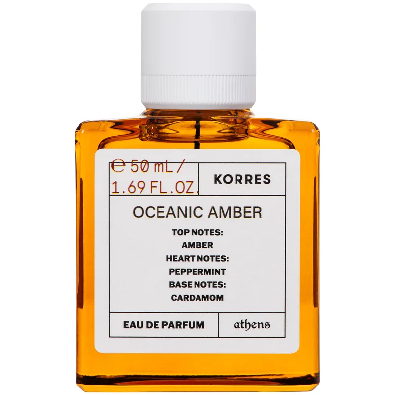 Korres Oceanic Amber Eau de Parfum Ανδρικό Άρωμα με Νότες Κάρδαμο, Κεχριμπάρι & Μέντα 50ml