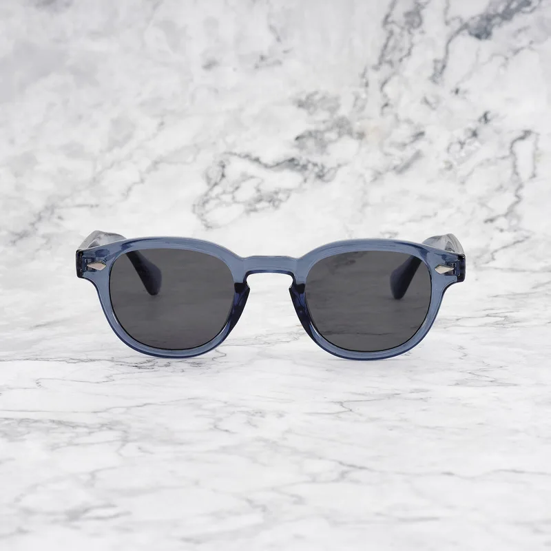 JOHNNY COLORED Tinted Sunglasses | Blue | Gray Shades | Explicit Poets Sunglasses