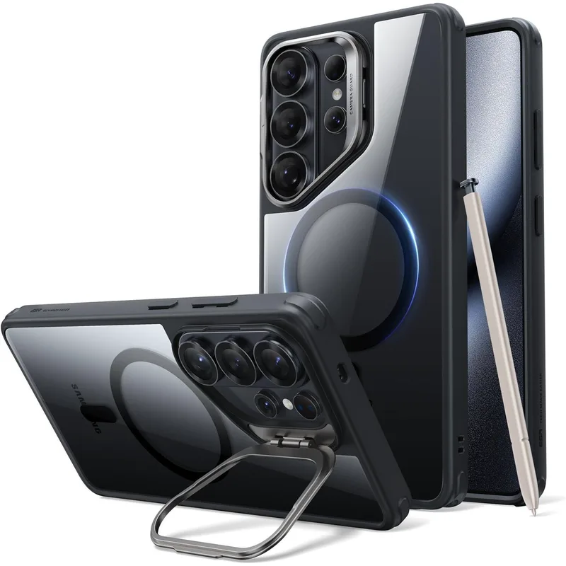 Θήκη Samsung Galaxy S26 Ultra ESR Classic Hybrid Magnetic with Stash Stand Ανθεκτική με MagSafe & Kickstand - Clear / Black (4894240295878)