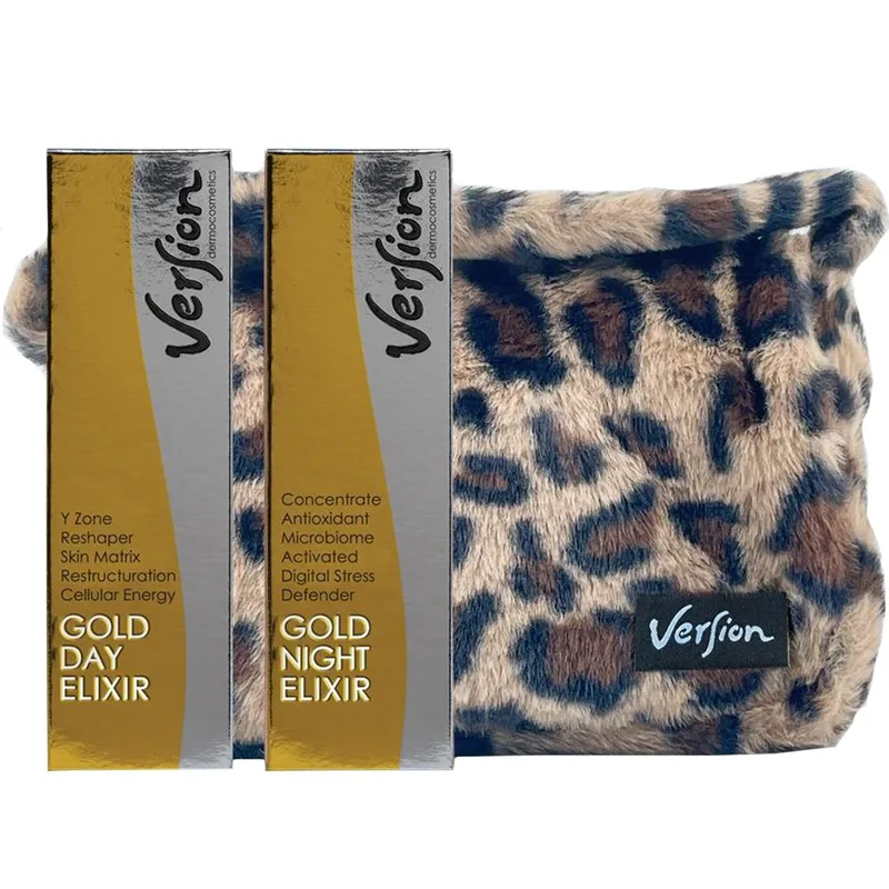 Version Promo Χρυσό Day Elixir Reshaper Cream 50ml & Night Elixir Antioxidant Cream 50ml & Δώρο Γούνινο Τσαντάκι Animal Print 1 Τεμάχιο