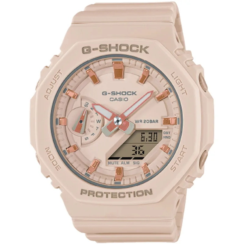 CASIO G-Shock Μπεζ Rubber Strap GMA-S2100-4AER