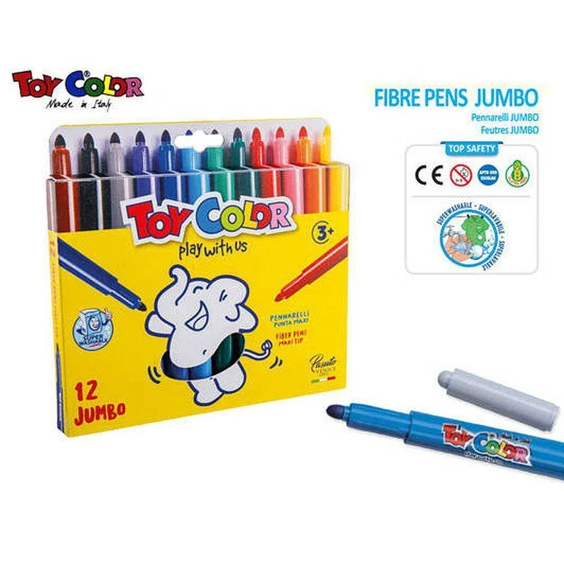TOY COLOR ΜΑΡΚΑΔΟΡΟΙ 12 JUMBO