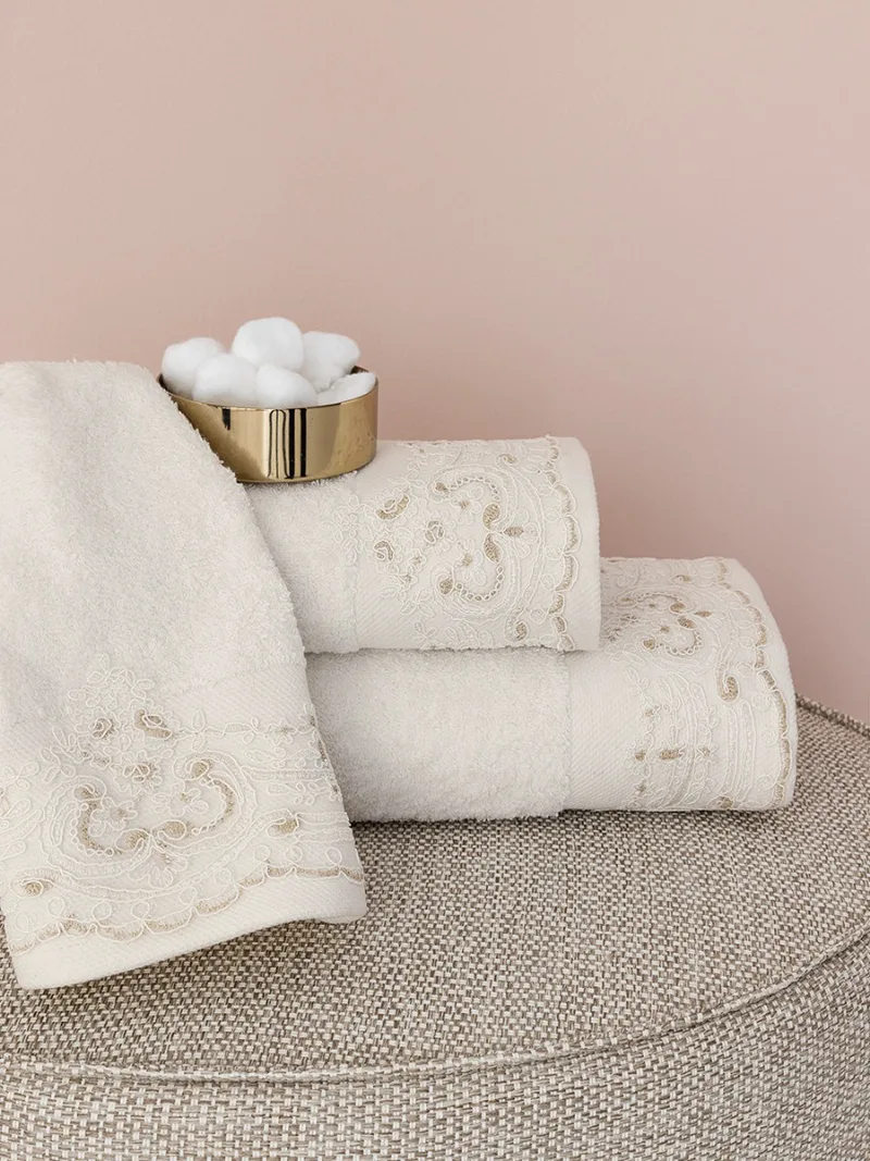 Σετ Πετσέτες Towels Collection LIST CREAM - Palamaiki (30x50, 50x90, 70x140)