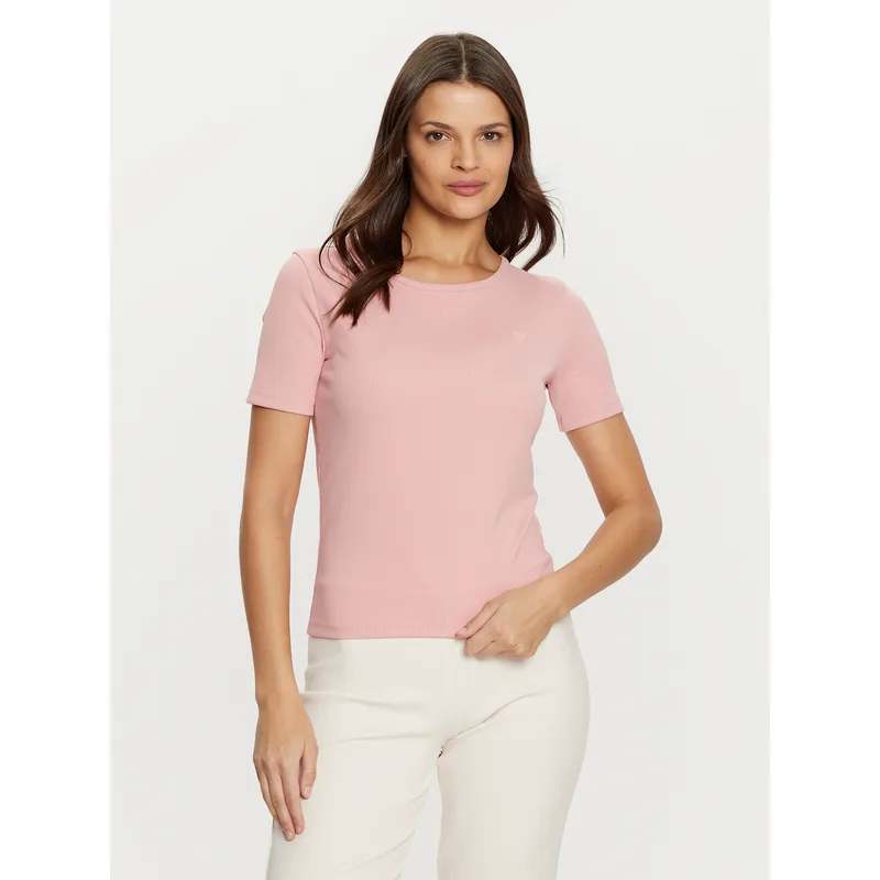 Guess T-Shirt V5RI04 KCLH0 Ροζ Regular Fit