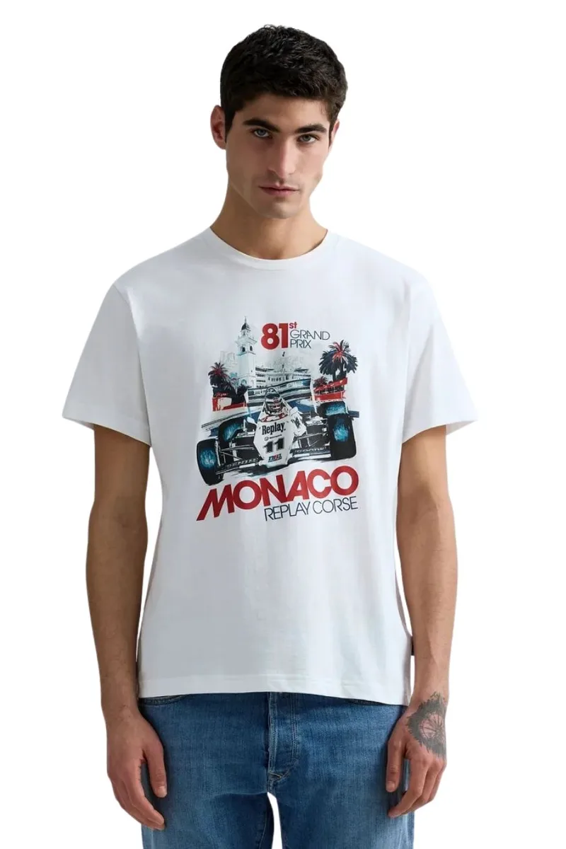 REPLAY T-Shirts M3429 .000.2660 - WHITE-M3429 .000.2660-WHITE