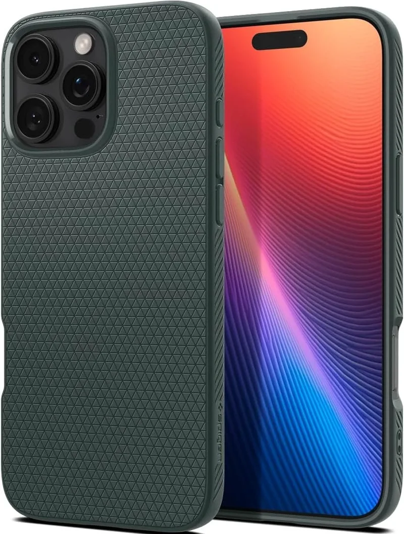 Θήκη Apple iPhone 16 Pro - Spigen Liquid Air Σιλικόνης - Abyss Green (ACS08119)