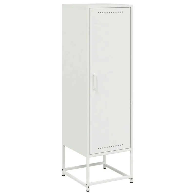 vidaXL Μπουφές Λευκός 36x39x123 εκ. από Ατσάλι