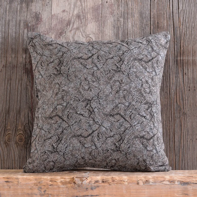 Διακοσμητική μαξιλαροθήκη (40Χ40) XAVIERA GREY- BROWN, RYTHMOS HOME