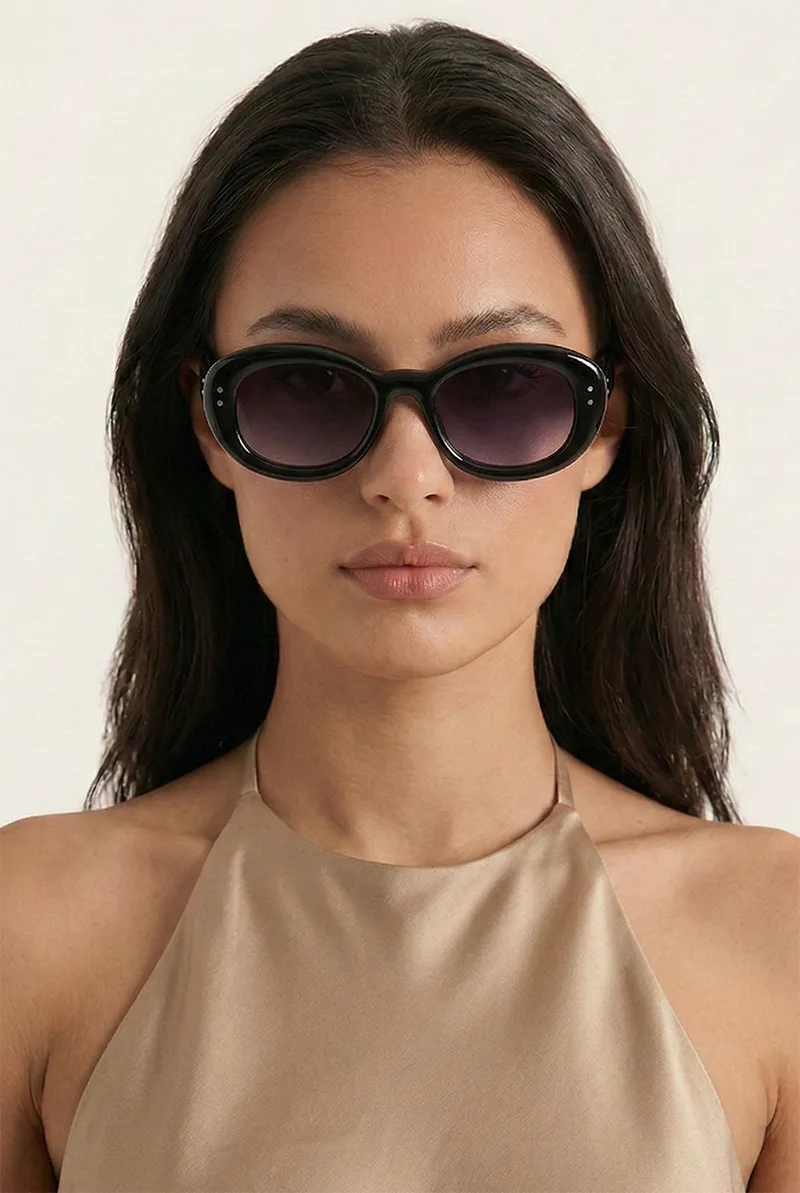 Γυαλιά Ηλιού Parisian Chic Bold Frame - Μαύρο