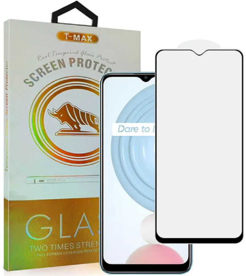 T-Max Premium 3D Tempered Glass Full Glue Fluid Despensing - Αντιχαρακτικό Γυαλί Οθόνης Realme C21 - Black (5206015011061)