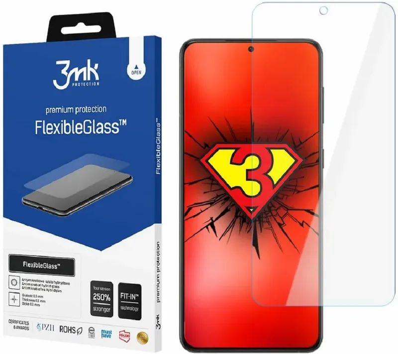 3MK Premium Flexible Glass - Αντιχαρακτικό Υβριδικό Προστατευτικό Γυαλί Οθόνης - Samsung Galaxy S23 Plus - 0.3mm (5903108512602)