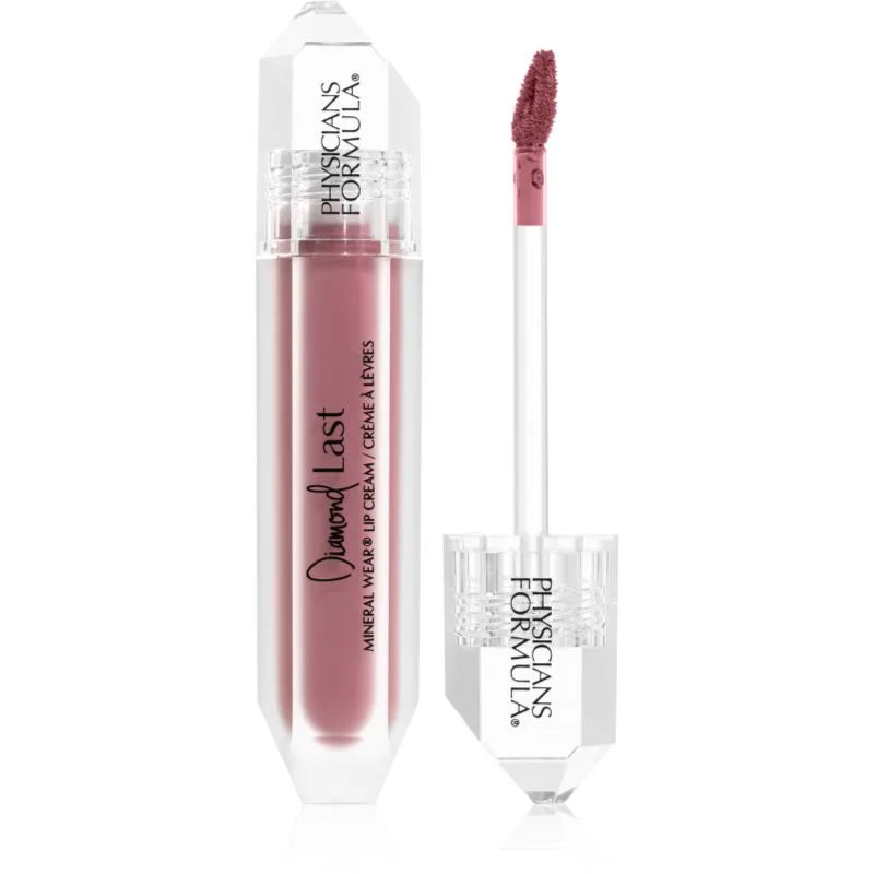 Physicians Formula Mineral Wear® Diamond Last κρεμώδες λιπ γκλος απόχρωση Majestic Mauve 4.8 ml