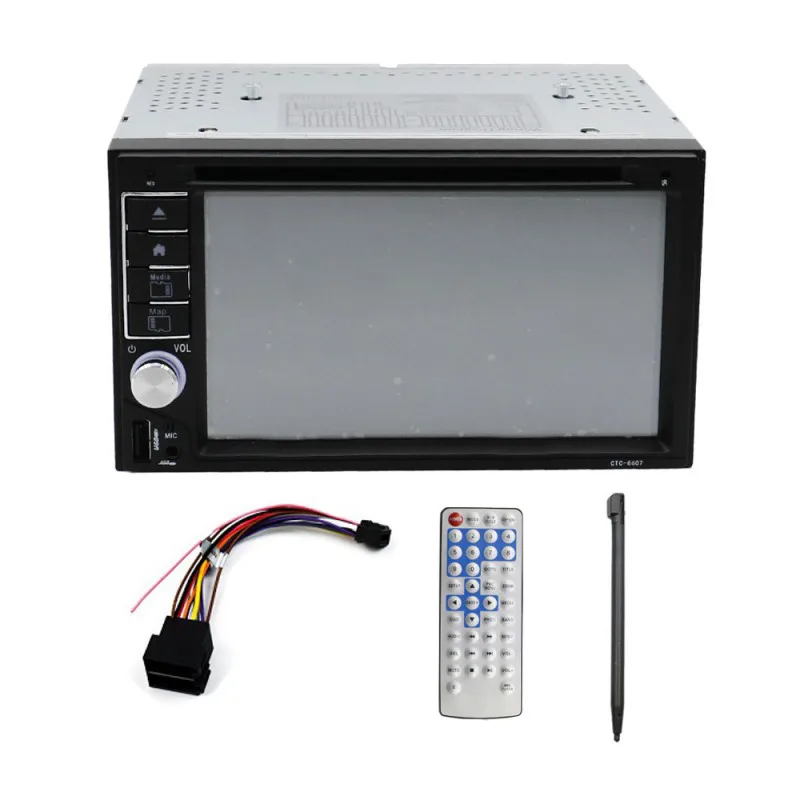 Ηχοσύστημα Αυτοκινήτου 2 DIN Bluetooth-USB-AUX-FM με Οθόνη Αφής 7" και DVD-DC Player 12V με Τηλεχειριστήριο CTC-6607