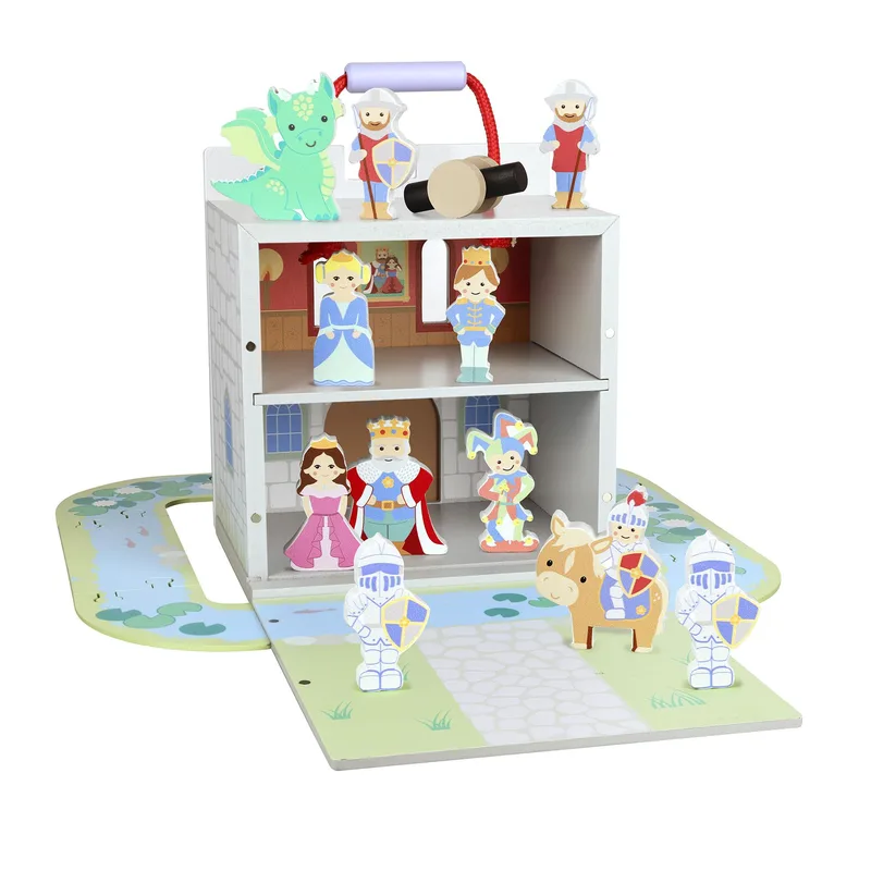 Ξύλινο Κάστρο Play Set Πορτοκαλί Tree Toys (FSC®)